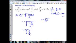 sec 5 6 trig half angle identities
