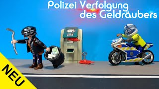 Polizei-Motorrad: Verfolgung des Geldräubers | Playmobil® 70572 Vorstellung screenshot 5