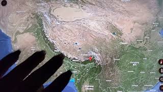 ASMR ~ Arunachal Pradesh, India History & Geography ~ Soft Spoken Map Tracing Google Earth screenshot 2