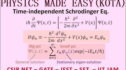 SCHRODINGER EQUATION; RELATIVISTIC QUANTUM MECHANICS; ORBITAL ANGULAR MOMENTUM FOR GATE/ CSIR-NET-4;