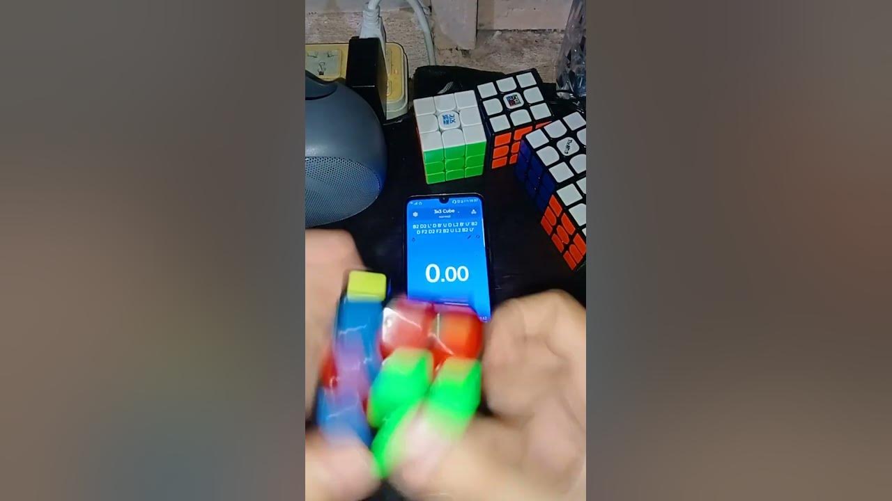 7.27s Rubik's Cube Solve! | QiYi Thunderclap V1 #shorts - YouTube