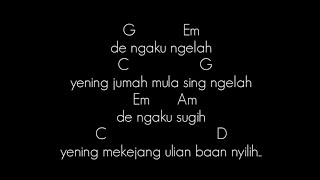 Video thumbnail of "Kunci Gitar & Lirik Lagu AGUSTIN - SING NGIDANG MELI LENGIS"