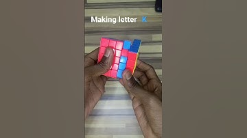 Making letter K on Rubik