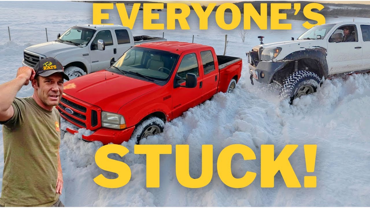 Все застряли после снежной бури, включая спасательную команду...