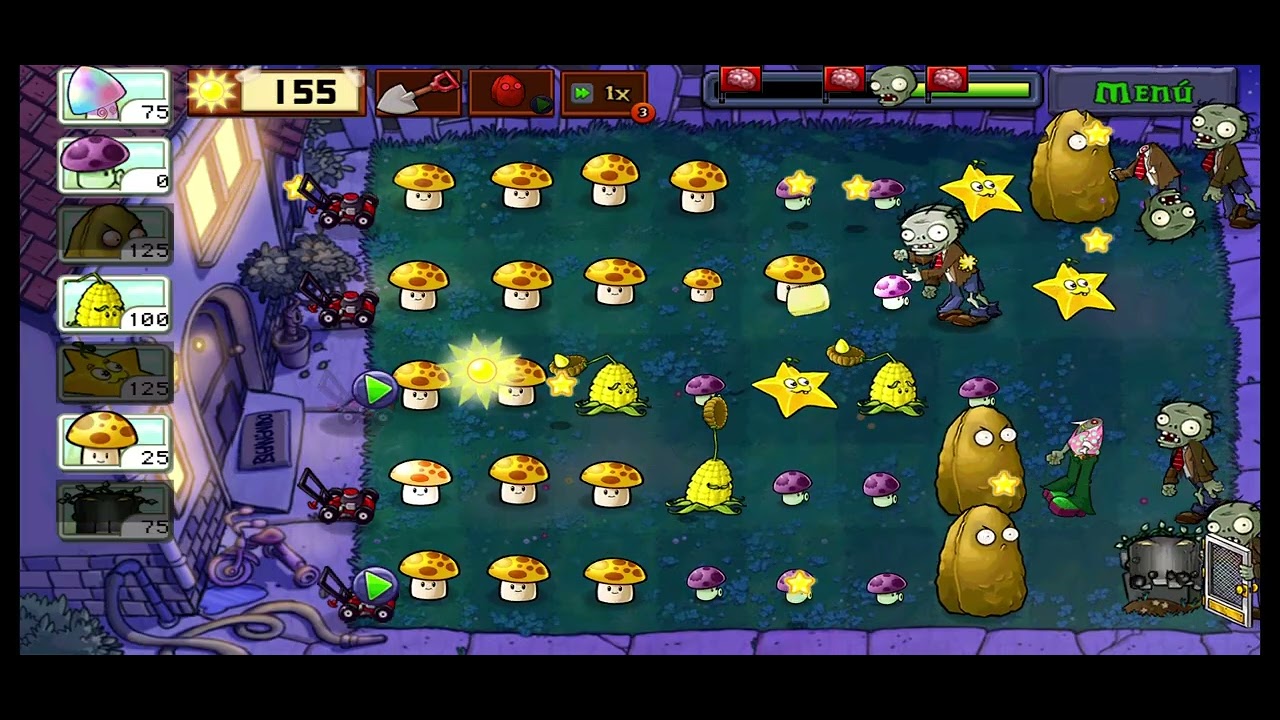 Plants VS Zombies: aventura 2 (segundo intento) Nivel 2.9