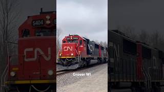 (CN 5404) Passing Milepost 34. Grover, WI.