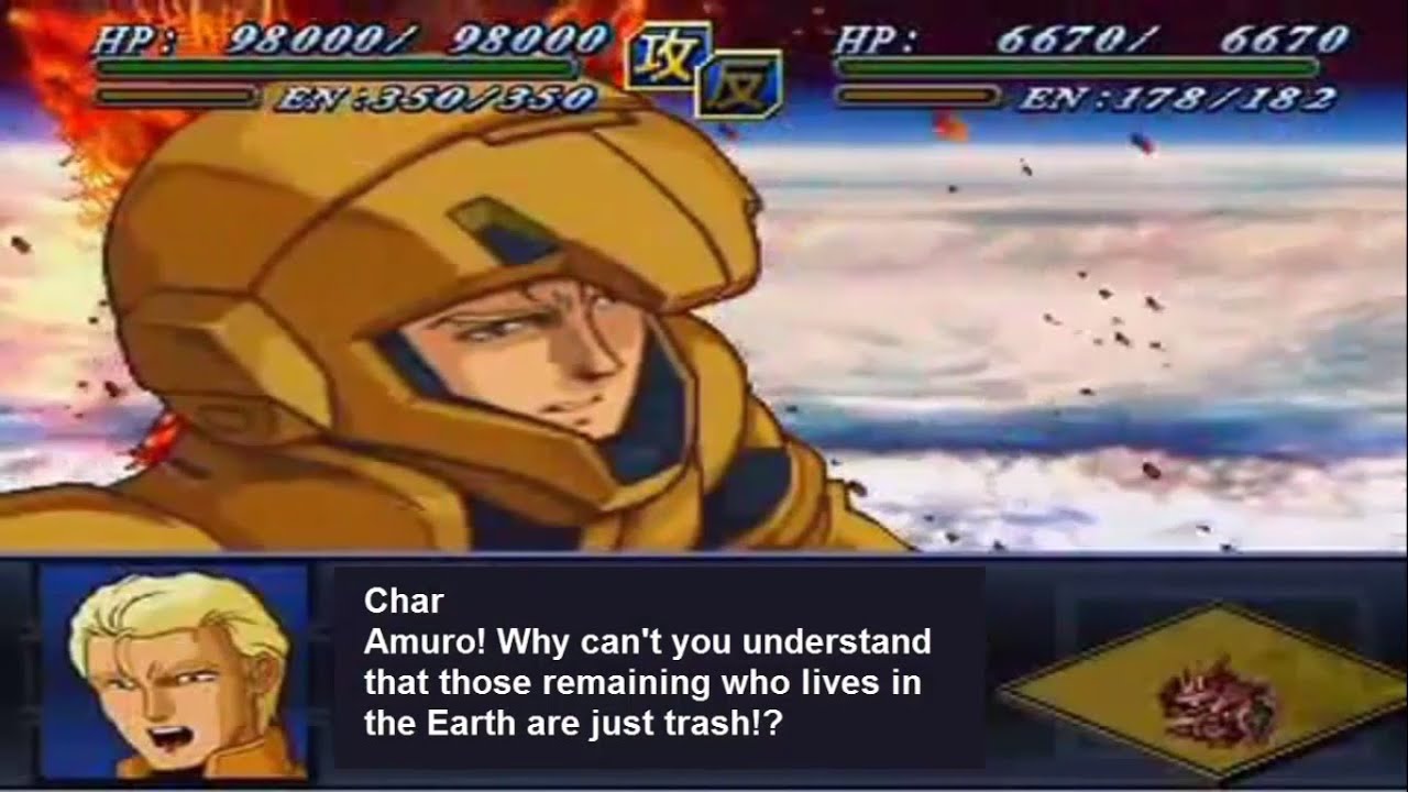 Super Robot Wars Alpha 2 - Char Aznable Special Quotes (English Subs)