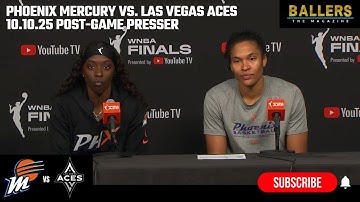 Kahleah Copper & Alyssa Thomas: Phoenix Mercury Postgame Presser vs. Las Vegas Aces | 10.10.25