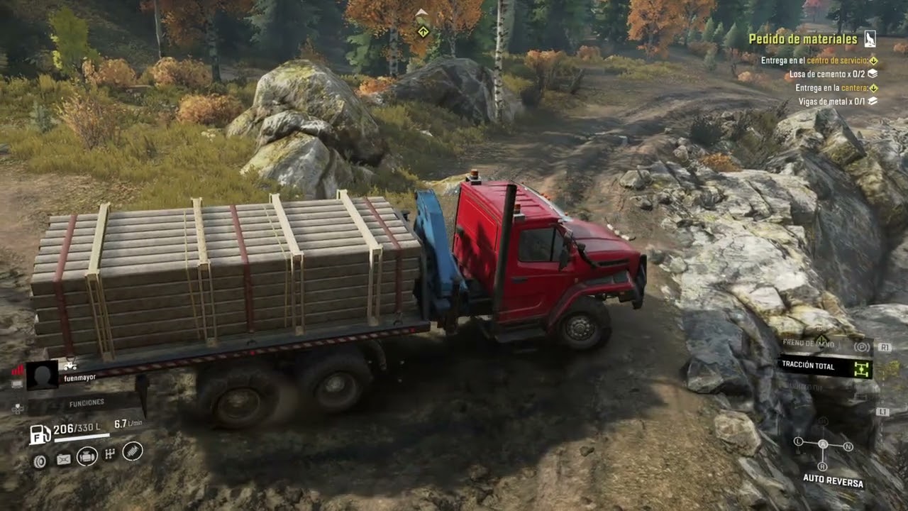 Pedido de materiales. Presa Smith ville #snowrunner #snowrunnerstream #ps4share 