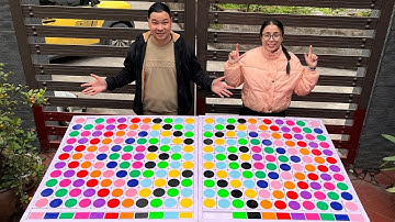 Fast solving color spin puzzle game