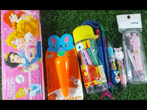 Ngày 14/7/2021-Hộp bút có máy tính/Bút tô màu/ Bút galaxy/Sticker nổi /Sổ nước/Bút xoá cà rốt/Comba
