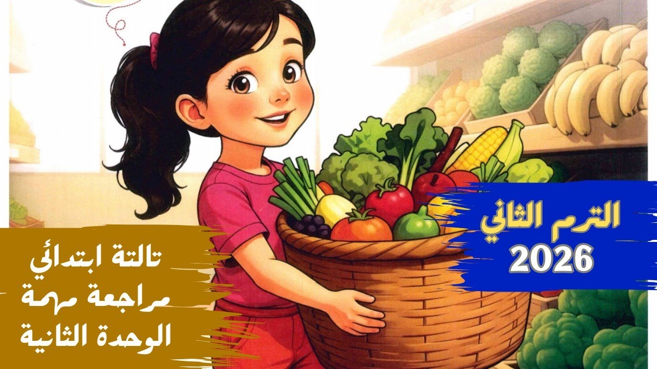 انجليزي الصف الثالث الابتدائي | مراجعة مهمة على الوحدة  الثانية الترم الثاني 2026 | Unit 2 Review 