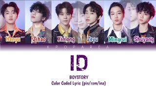 BOYSTORY 'ID' Color Coded Lyrics (pin/rom/ina) || KPOP Area Boystory