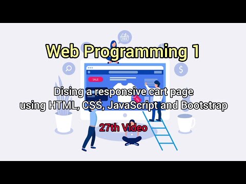 Dising a responsive cart page using HTML, CSS, JavaScript and Bootstrap