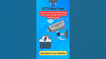 Can You Access Recorded Footage from Cloud Storage Even If the Camera Is Lost? #cctv #quiz