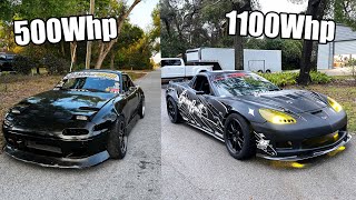 Vette vs Miata. Which ones actually fastest.