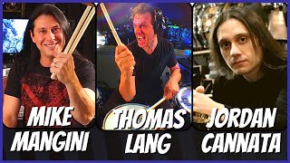 🔥 FLYING ON DRUMS ( MIKE MANGINI | THOMAS LANG | JORDAN CANNATA )