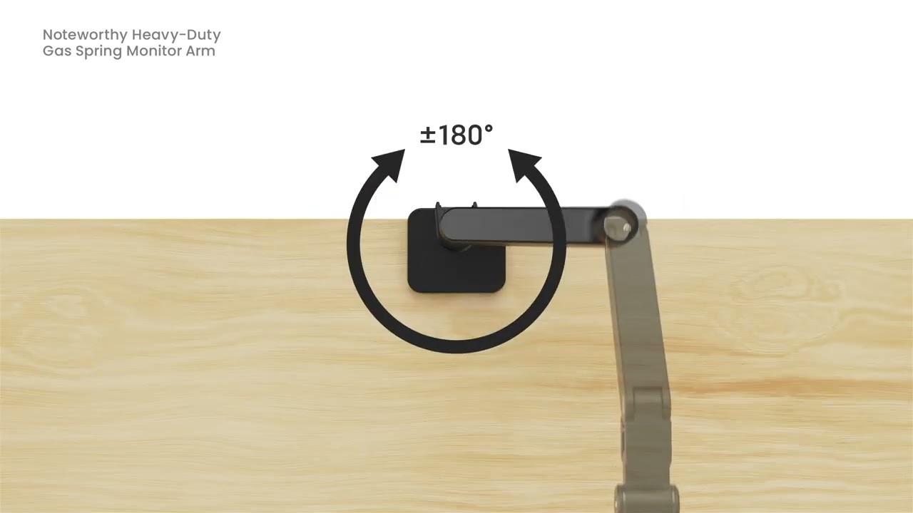Suport monitor HD Gas Spring Single Arm Blackmount LDT81-C012, 17"-49", max.20kg