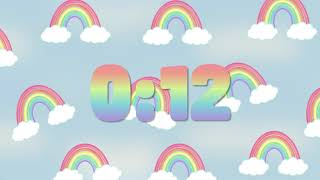 1 Minute Countdown: Rainbow in the Sky Timer