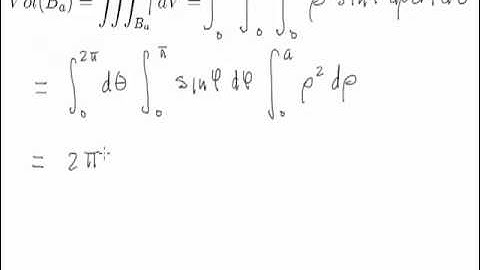 Math 234  -  12.7 Example 1  -  Triple Integral Using Spherical Coordinates 1