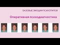 Базовые эмоции психологических типов личности. Часть 1