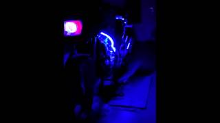 Xenon y leds en Kawa ZZR250 92'