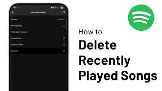 How to Delete Recently Played Songs on Spotify