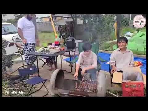 Barbeque with family ( 家族でバーベキュー)