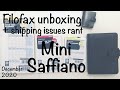 [45] Filofax Saffiano Mini and personal, pocket & mini inserts unboxing  |  Filofax UK shipping rant