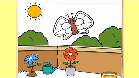 Brain test All star IQ boost Master Level 14 the butterfly wants colourful wings