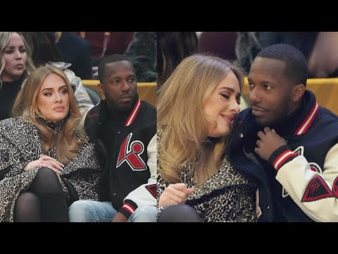 Adele goes glam in Louis Vuitton at NBA game with Rich Paul