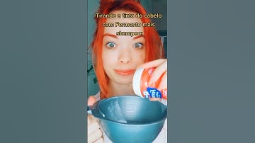 Tutorial: como tirar a tinta do cabelo #shorts