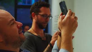 NFT Art Exhibition Opening at New Collectors Gallery via Hoverlay Augmented Reality Platform