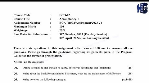ECO 02 BCA 2nd Semester Assignment 2023-24 | BCA(II)/02/Assignment/2023-24 | Help Guru