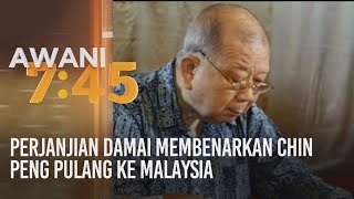 Perjanjian damai membenarkan Chin Peng pulang ke Malaysia