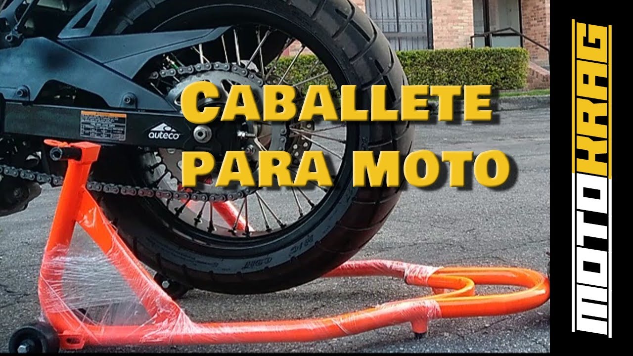 Canguro Otros lugares Ganar control Caballete para moto | Como usarlo adecuadamente | Motokrag - YouTube