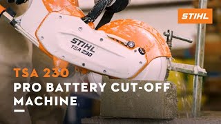 STIHL Launches Battery-powered TSA 300 Cutquik Saw From: Stihl Inc