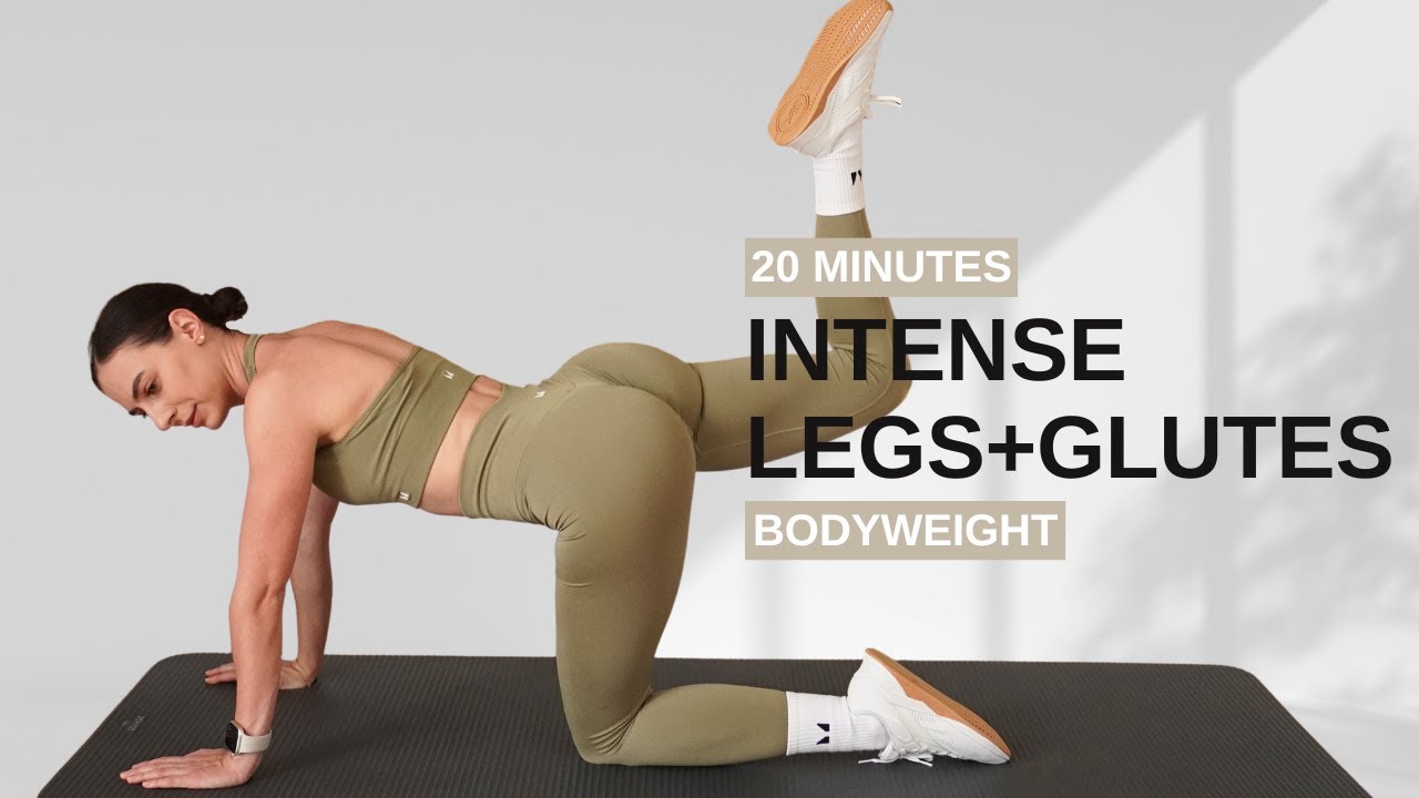 20 MIN INTENSE LOWER BODY WORKOUT | legs and glutes | no repeat ...