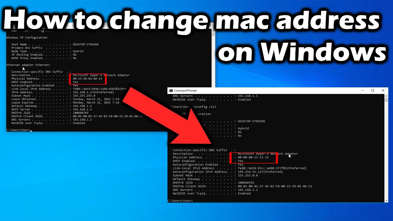 how to get mac address windows 10 without logging in