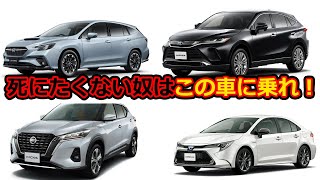 22年最新 安全な車ランキングtop10 1位はまさかの 車 最優秀賞の15台はこれだ Youtube