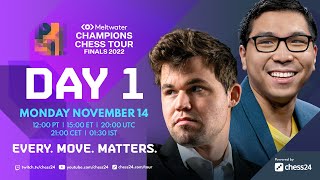 Champions Chess Tour Finals | Day 1 | Commentary by David, Jovanka &amp; Kaja