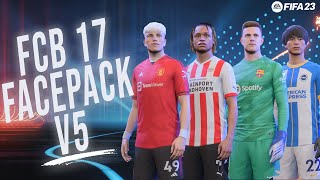 FacePack For FIFA 23 V5 By FCB 17 | [Free]   Tutorial