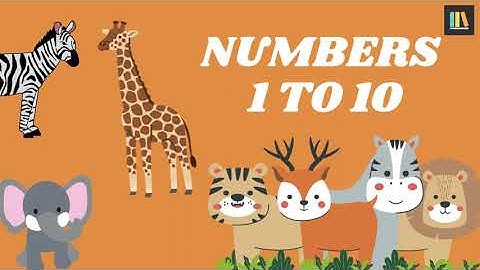 Learn Numbers 1 to 10 with Jungle Animals 🐵 | Fun Counting Song for Kids | Educational Video