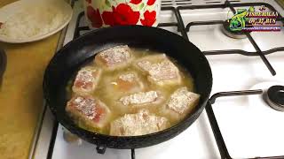 Fried pike, if I cook, it’s the only way, an unrealistically tasty dish fried pike in sour cream.