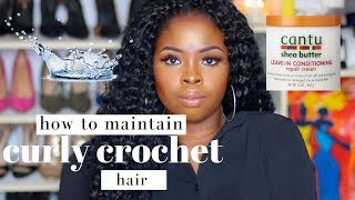 HOW TO  MAINTAIN CURLY CROCHET SYNTHETIC HAIR EASILY screenshot 3