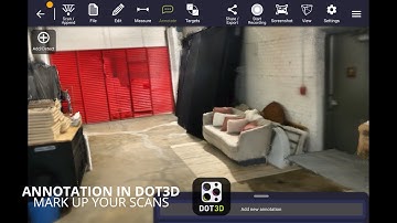 Annotation in Dot3D | Mark up your 3D scan data after capture