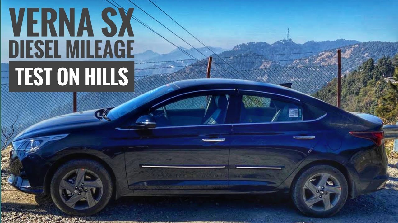 Verna sx diesel mileage test on hills | 2020 verna sx real test ...