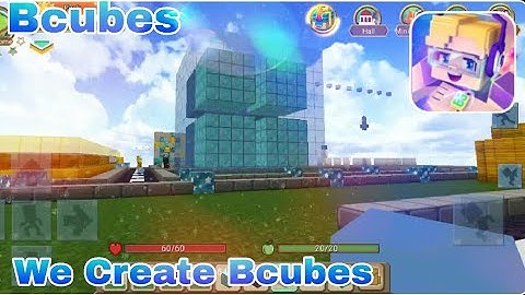 Creating Bcubes in my island skyblock blockman go