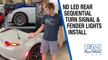 FM ND Miata LED Fender & Rear Blinker Installation