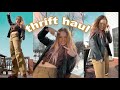 thrift haul + try-on !!